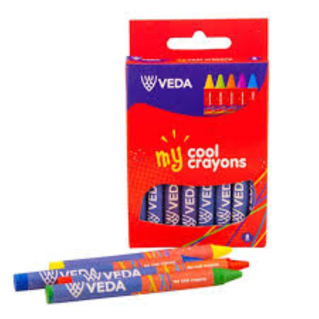 VEDA CRAYONS CR-8A 8 COL